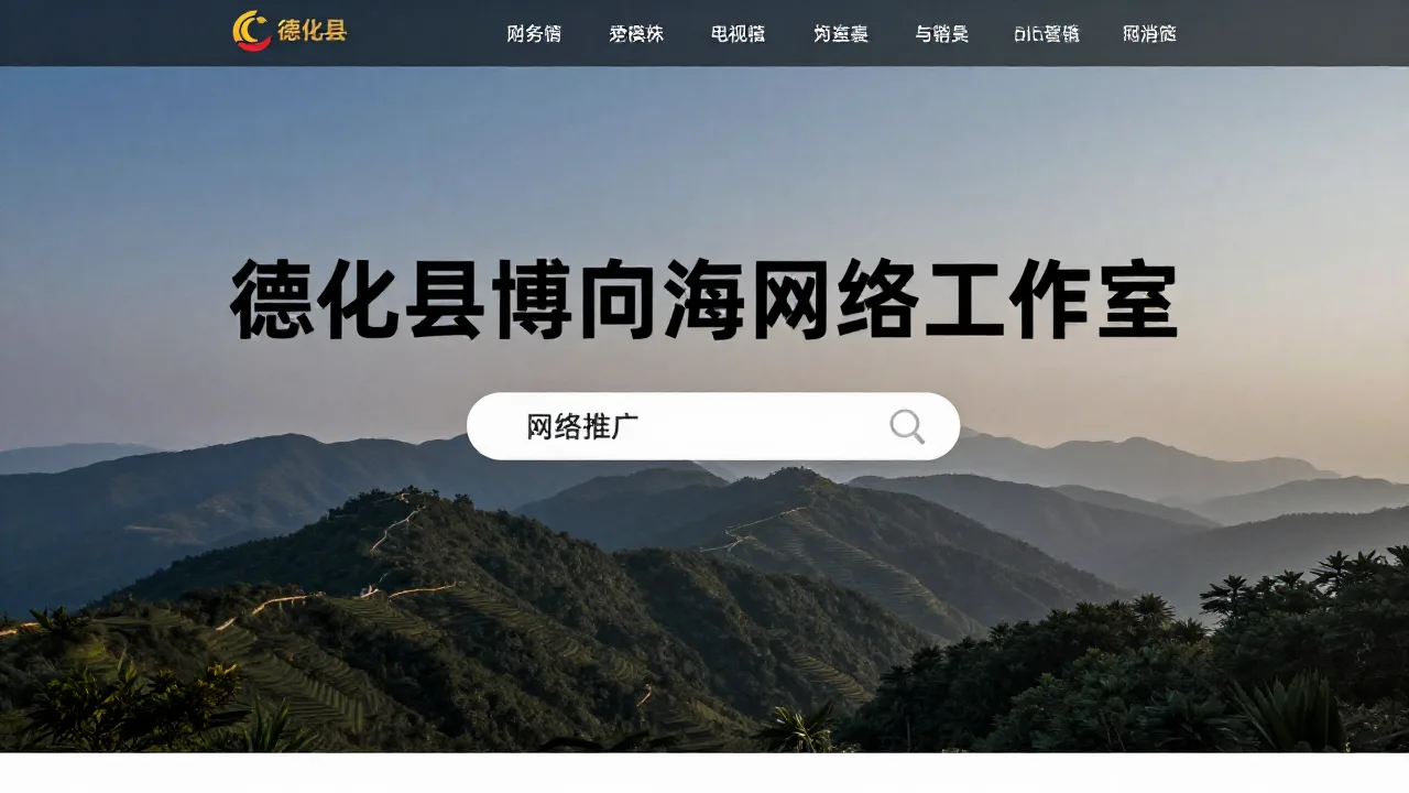 德化县博向海网络工作室 首页主视觉